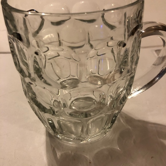 Vintage Ravenhead Thumbprint Pub Beer Glass 5” tall - Picture 8 of 9